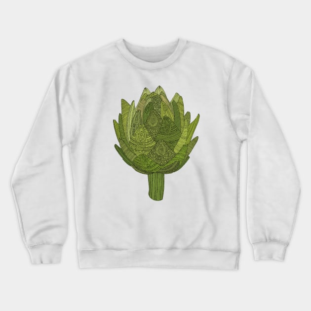 Artichoke Crewneck Sweatshirt by Valentina Harper